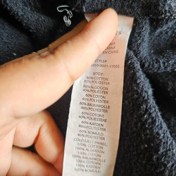 Fabletics womens Sz L black net style workout sweatshirt - Picture 8 of 8